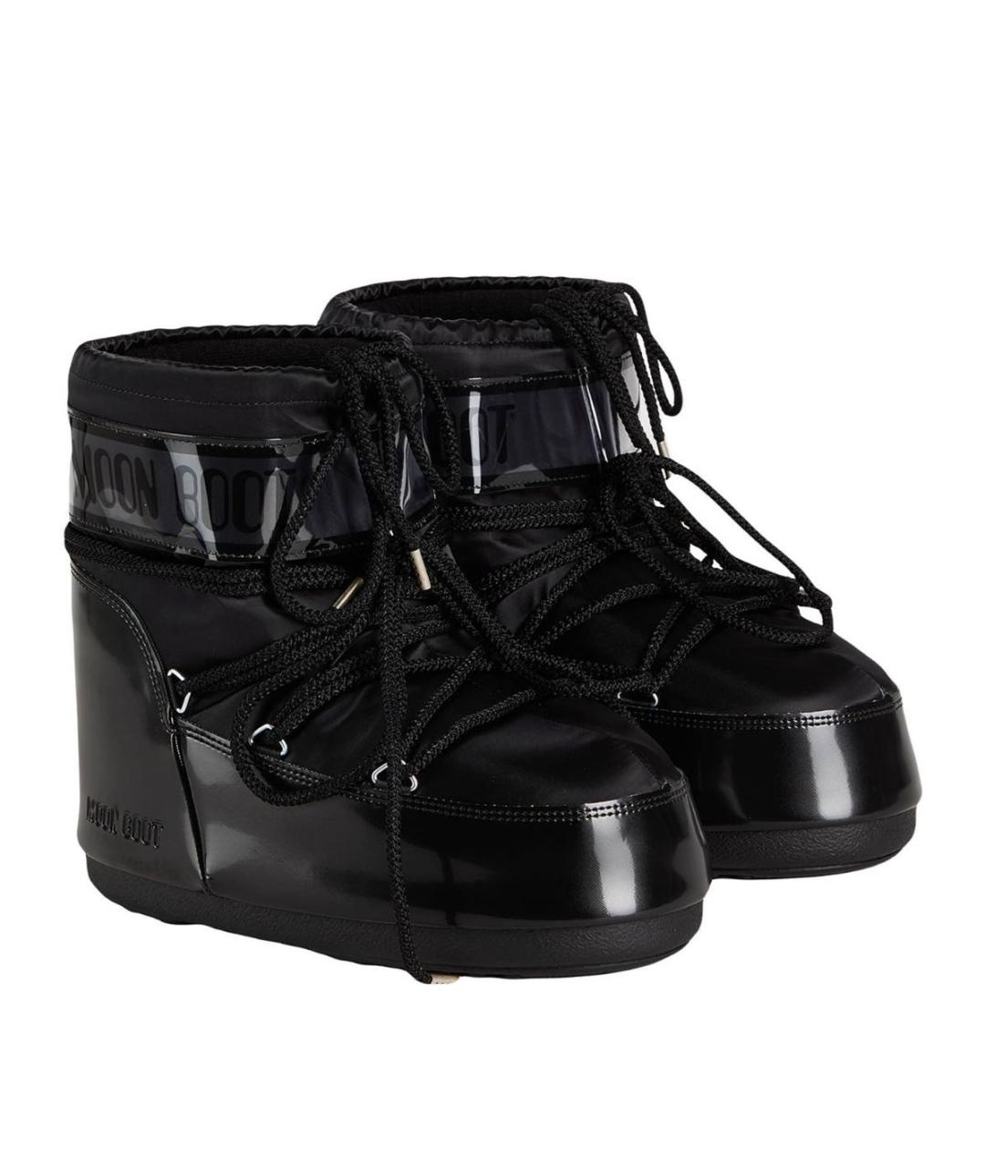 MOON BOOT Черные синтетические полусапоги, фото 5