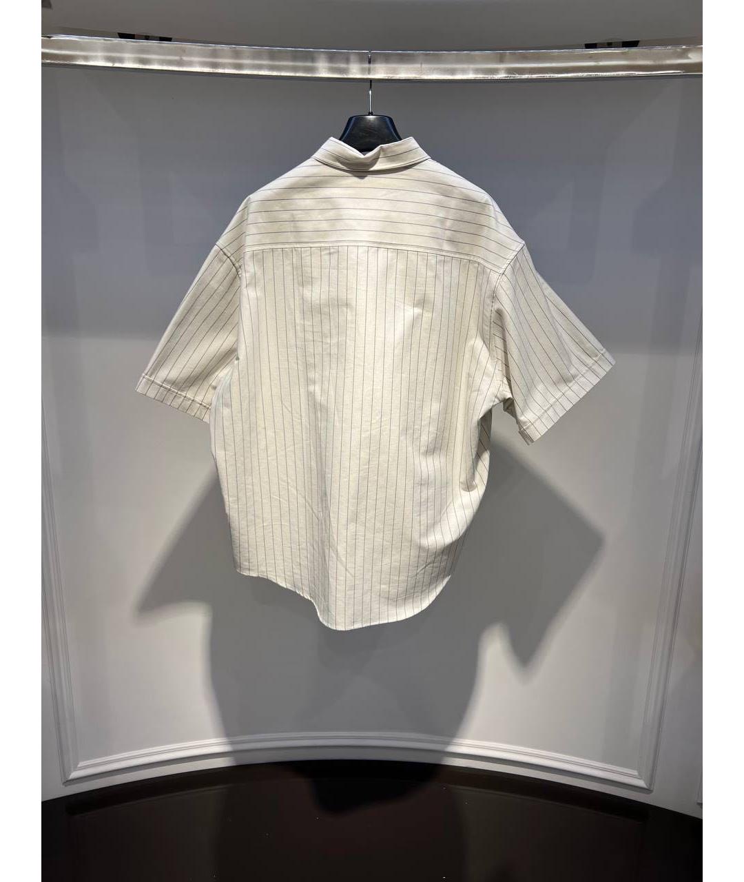 Ami Paris Белая хлопковая кэжуал рубашка, фото 2