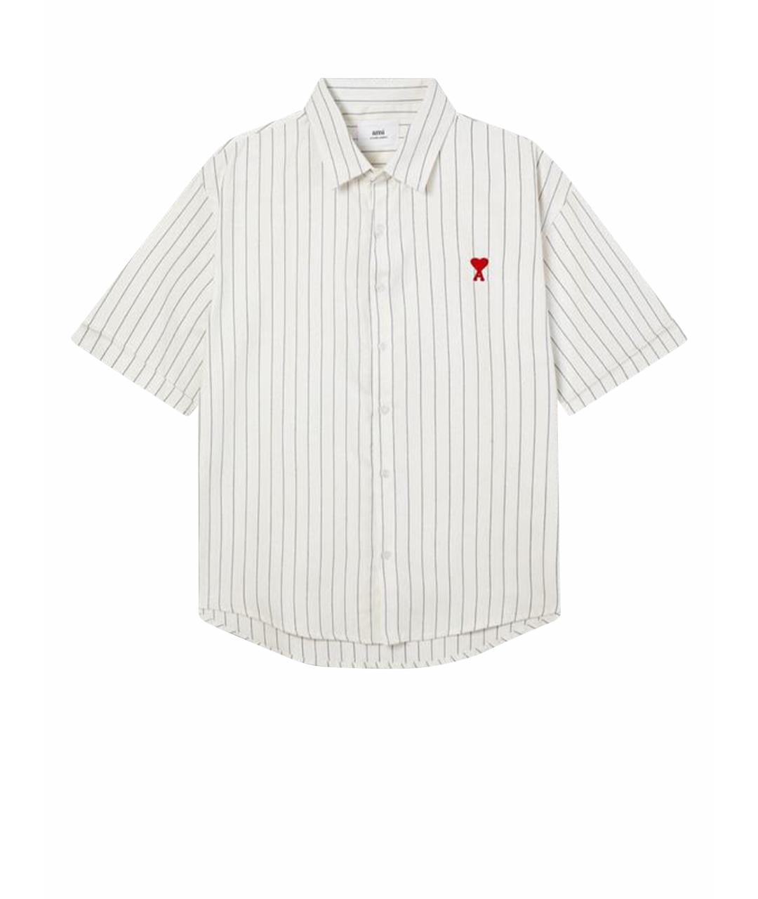 Ami Paris Белая хлопковая кэжуал рубашка, фото 1