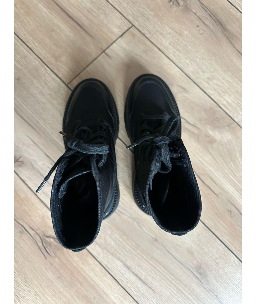 CELINE Черные текстильные ботинки, фото 3