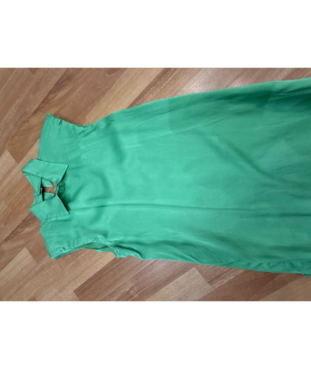 VERSACE Зеленые шелковое коктейльное платье, фото 4