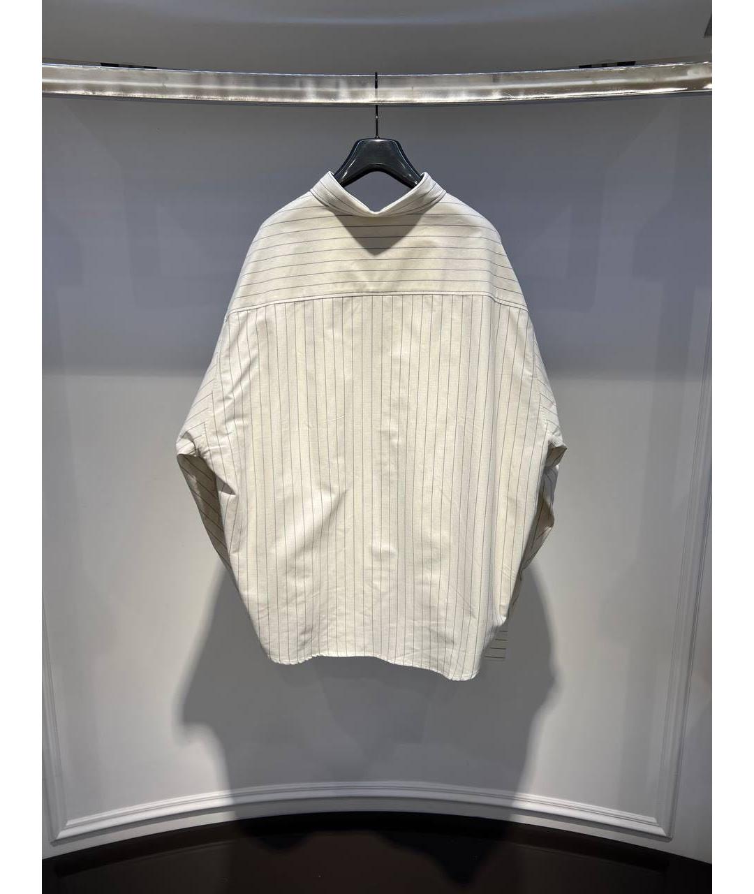 Ami Paris Белая хлопковая кэжуал рубашка, фото 3