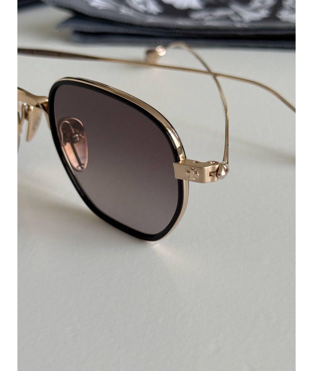 CHROME HEARTS Коричневые металлические солнцезащитные очки, фото 5