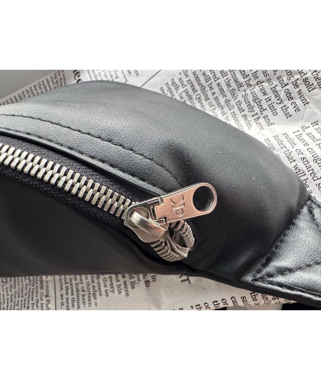 CALVIN KLEIN Черная поясная сумка из искусственной кожи, фото 2