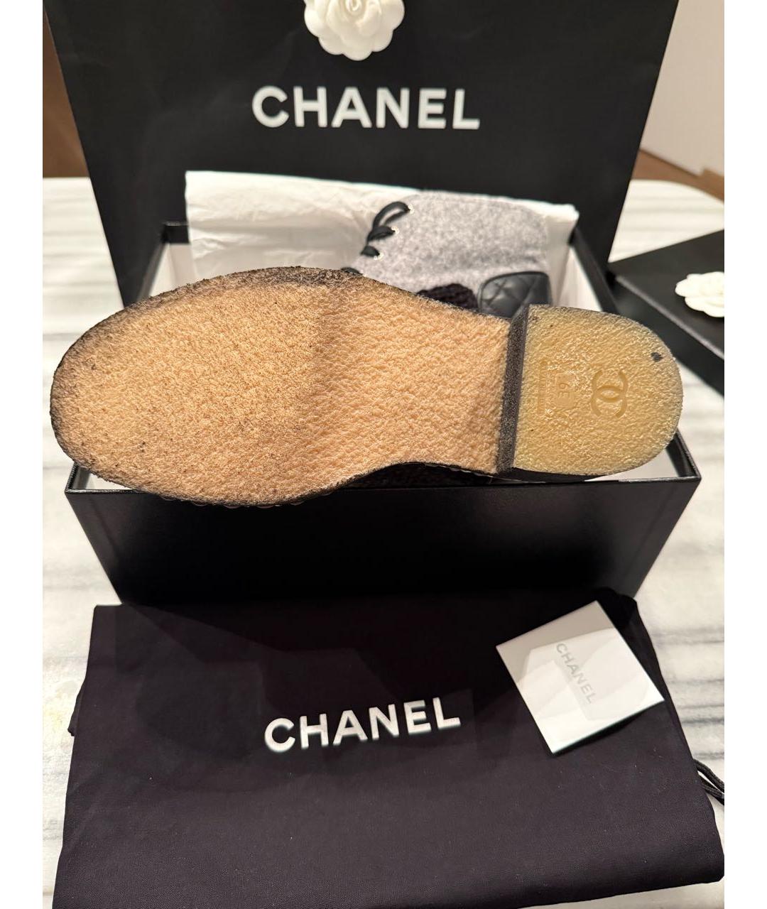 CHANEL Серые замшевые ботинки, фото 7