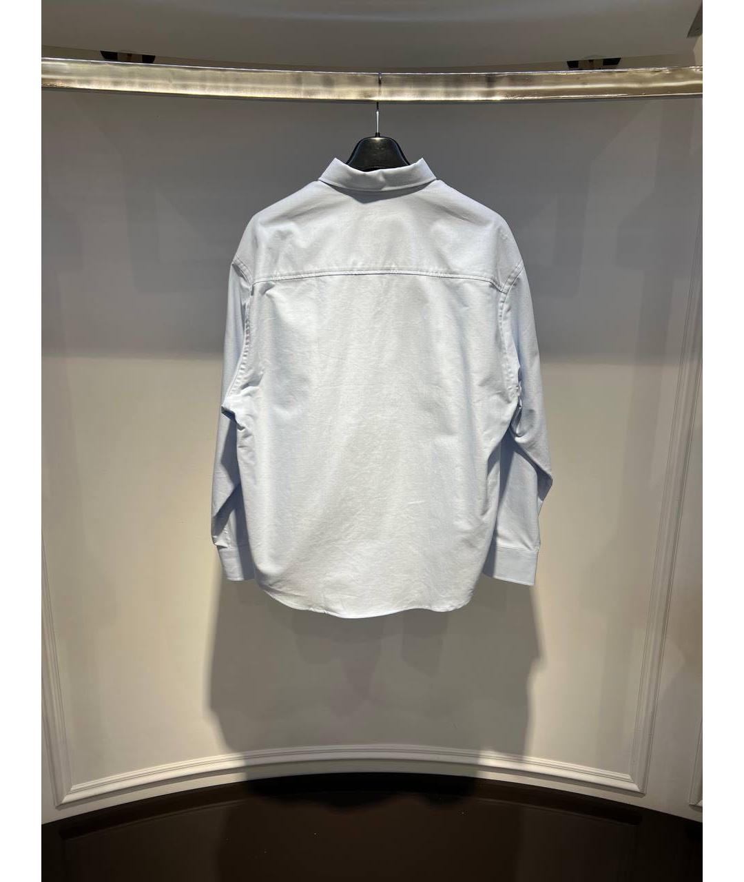 Ami Paris Голубая хлопковая классическая рубашка, фото 3