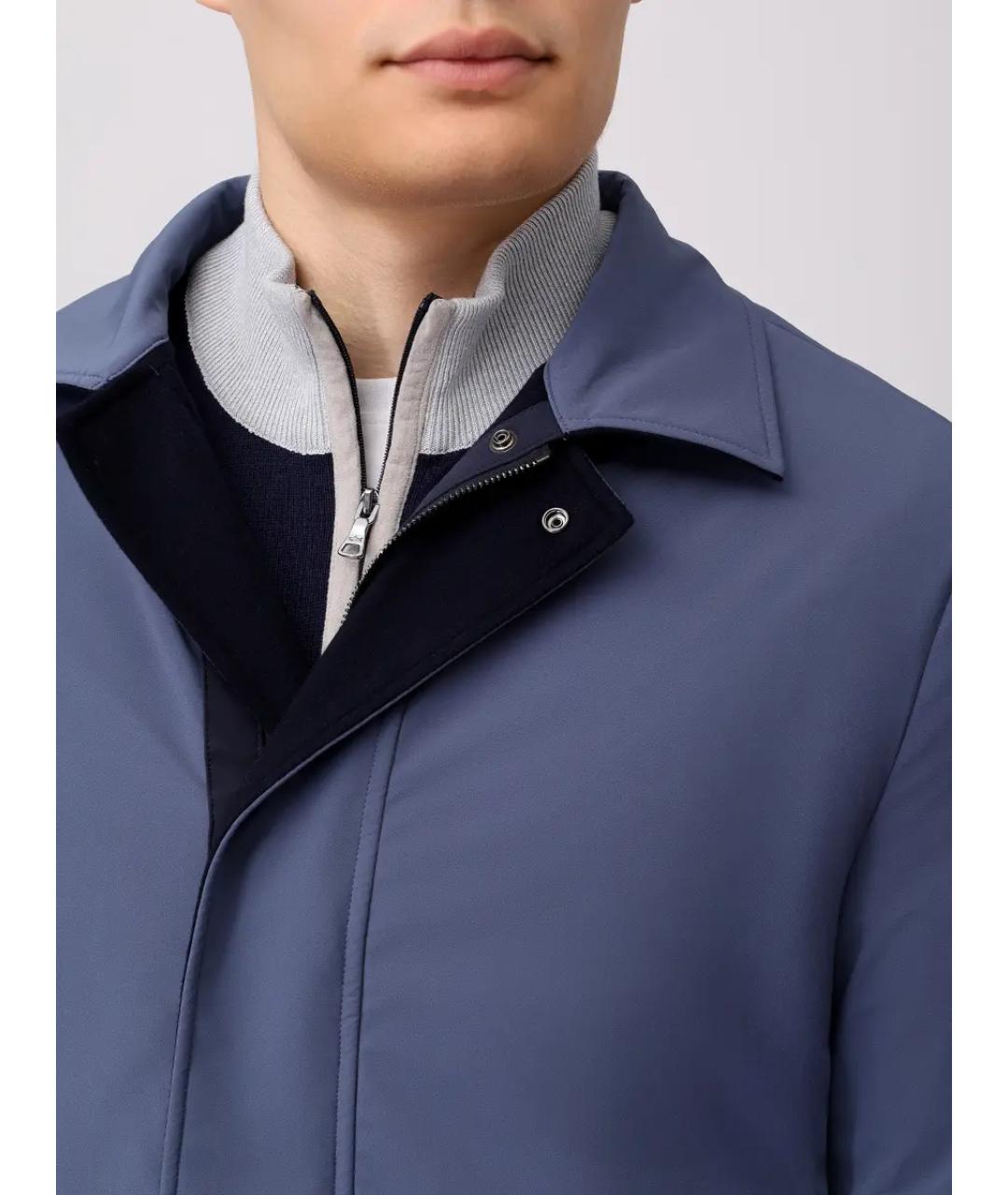 PAUL & SHARK Голубое кашемировое пальто, фото 6