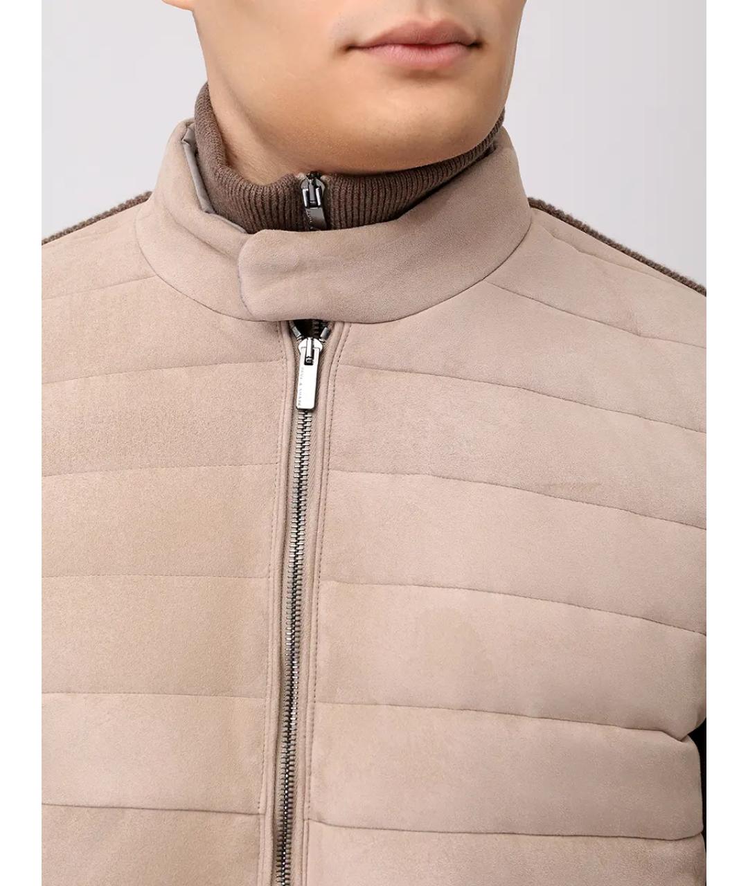 PAUL & SHARK Бежевая замшевая куртка, фото 5