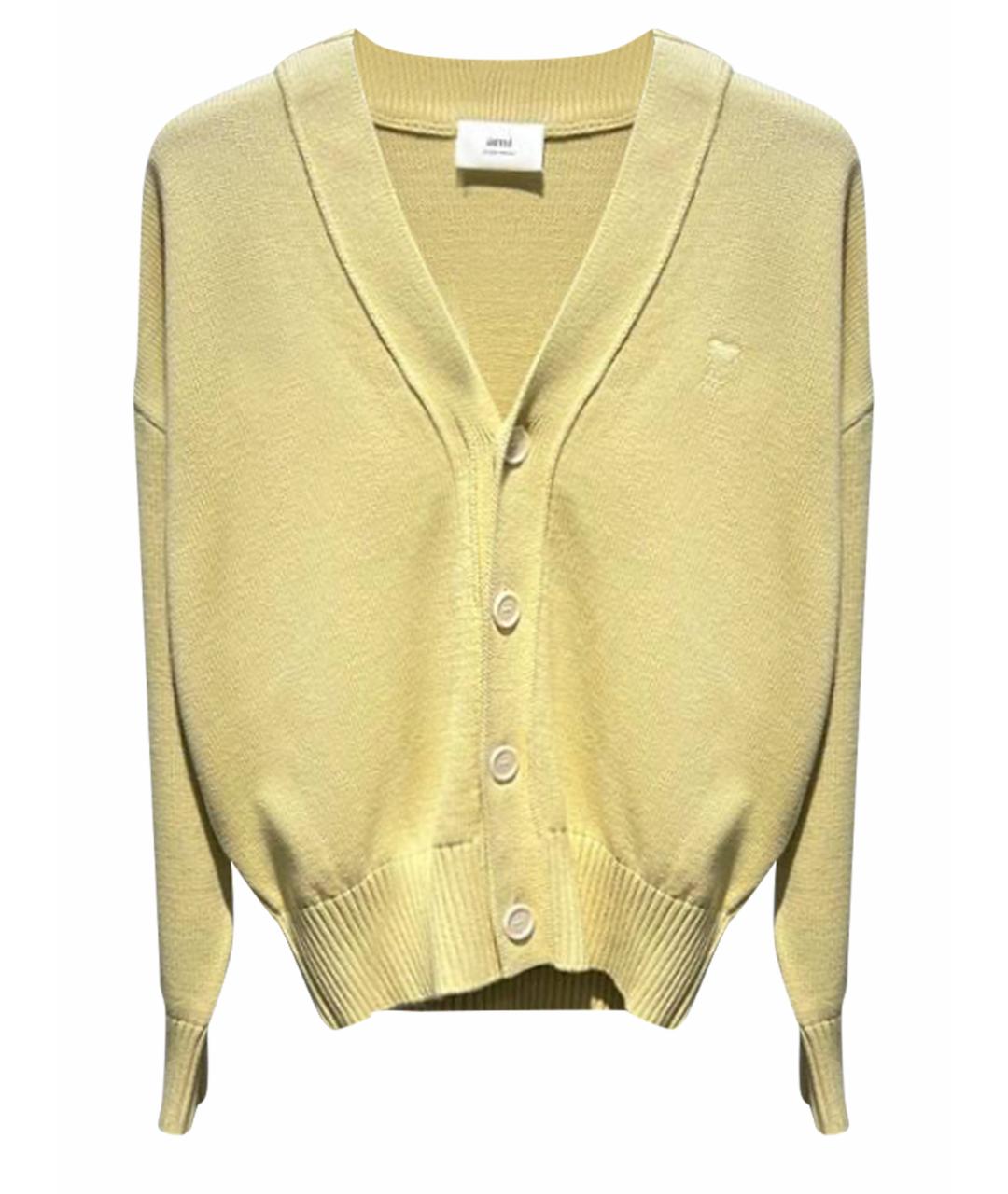 Ami Paris Бежевый хлопковый кардиган, фото 1