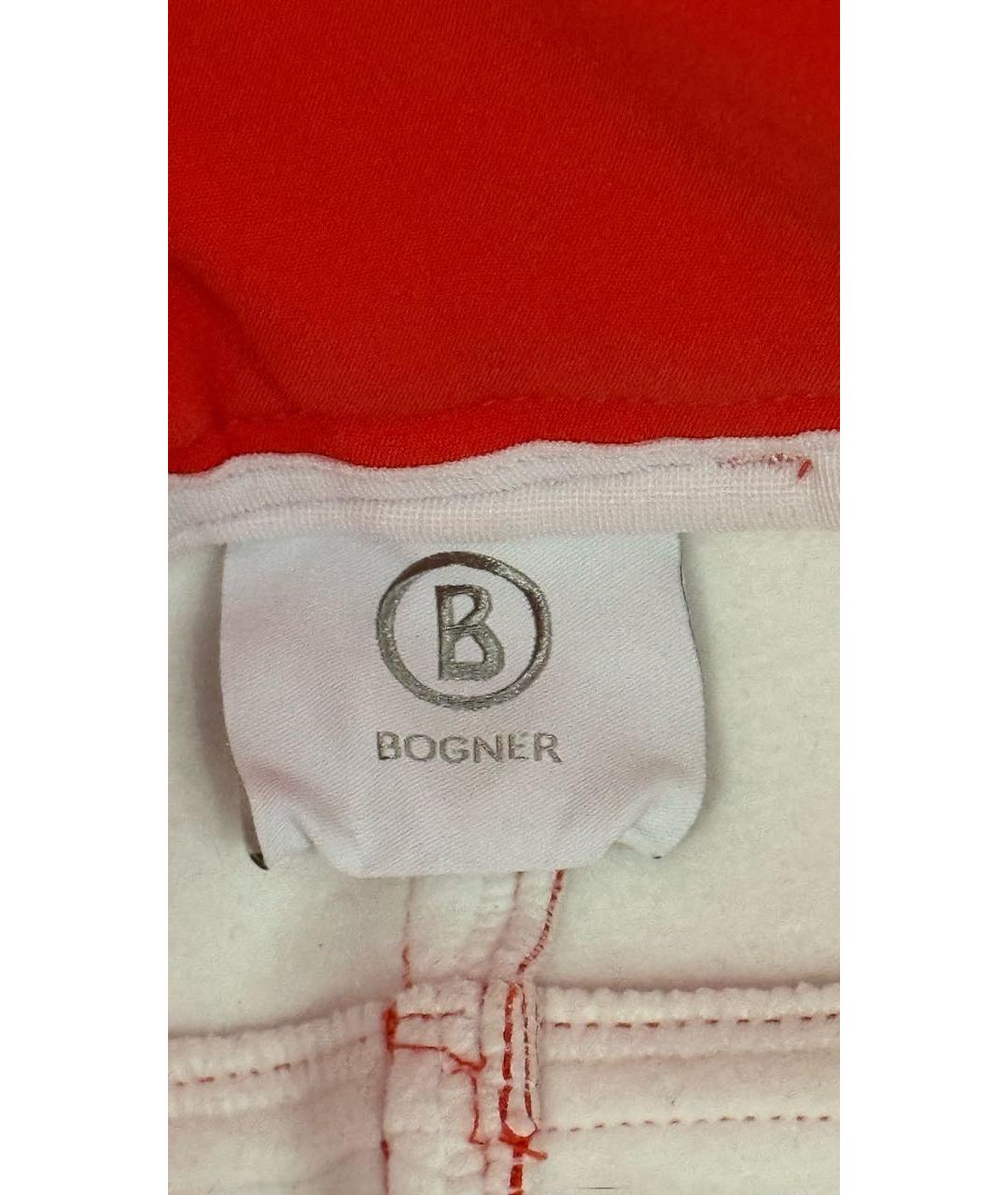BOGNER Красные прямые брюки, фото 3