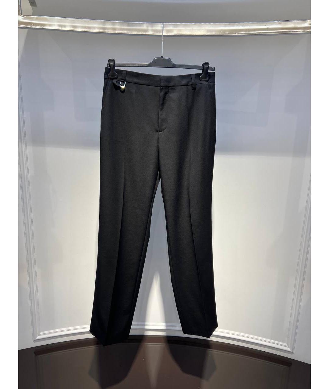 JACQUEMUS Черные шерстяные классические брюки, фото 3
