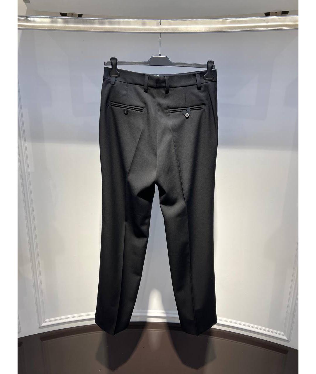 JACQUEMUS Черные шерстяные классические брюки, фото 2