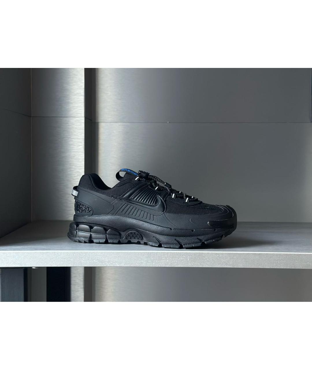 NIKE Черные текстильные низкие кроссовки / кеды, фото 3