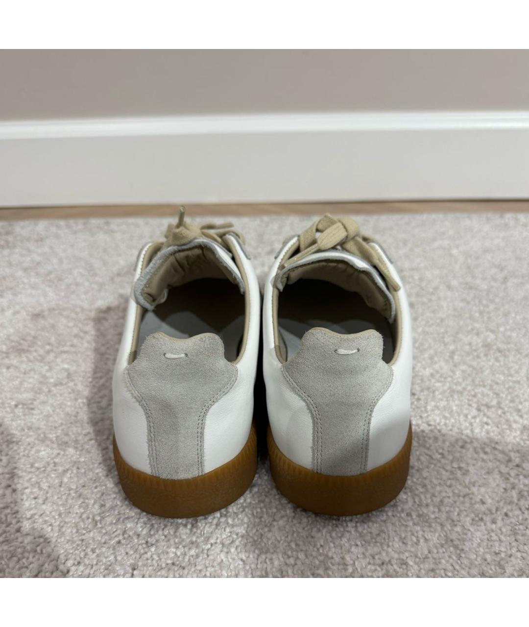 MAISON MARGIELA Белые текстильные кеды, фото 4