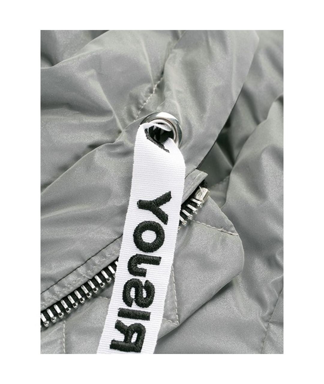 KHRISJOY Серый полиэстеровый пуховик, фото 8