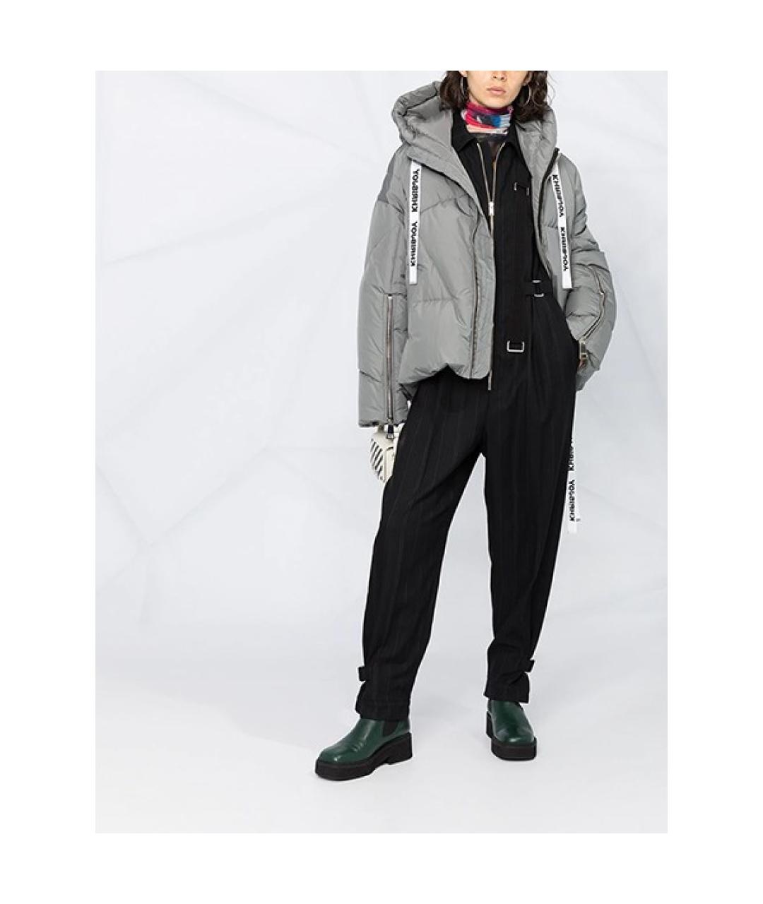 KHRISJOY Серый полиэстеровый пуховик, фото 2