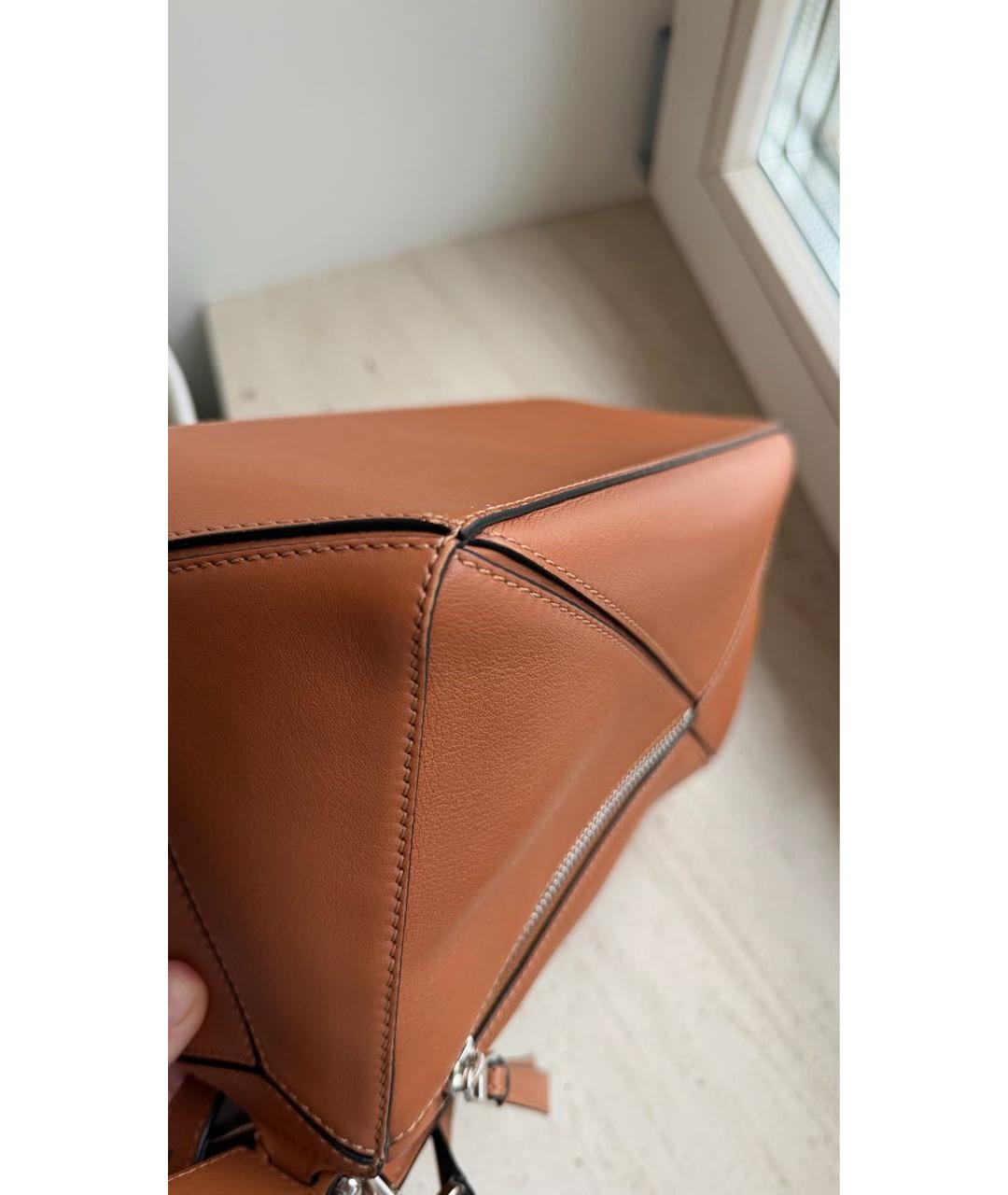 LOEWE Коричневая кожаная сумка через плечо, фото 8