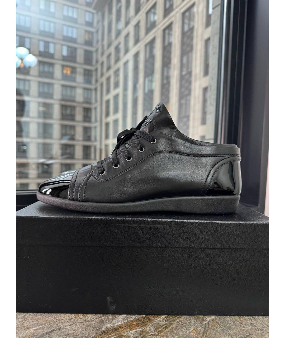 CHANEL Черные кожаные кеды, фото 6