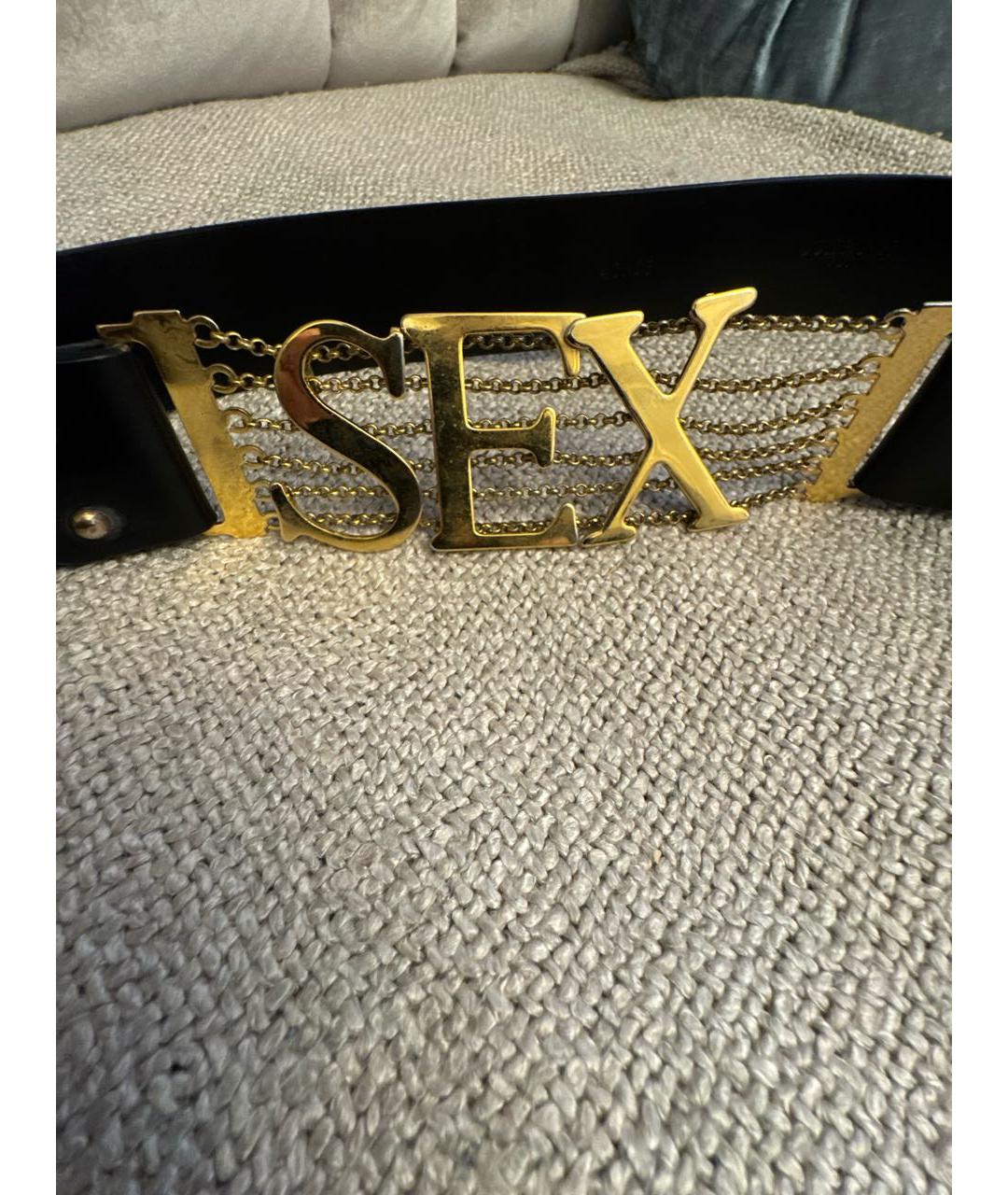 DOLCE&GABBANA Черный кожаный ремень, фото 4