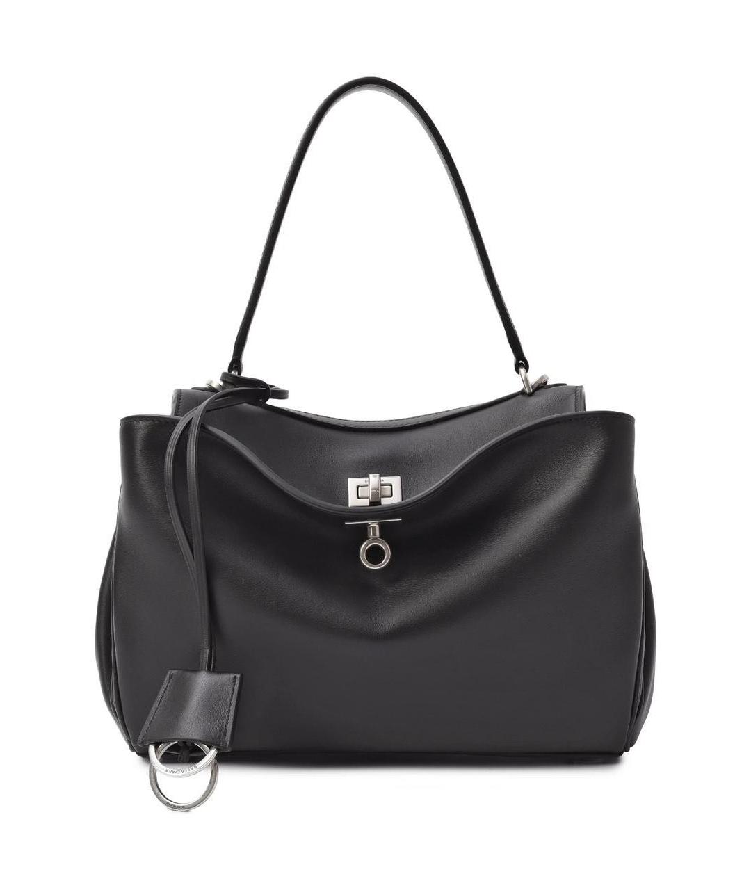 BALENCIAGA Черная кожаная сумка с короткими ручками, фото 9