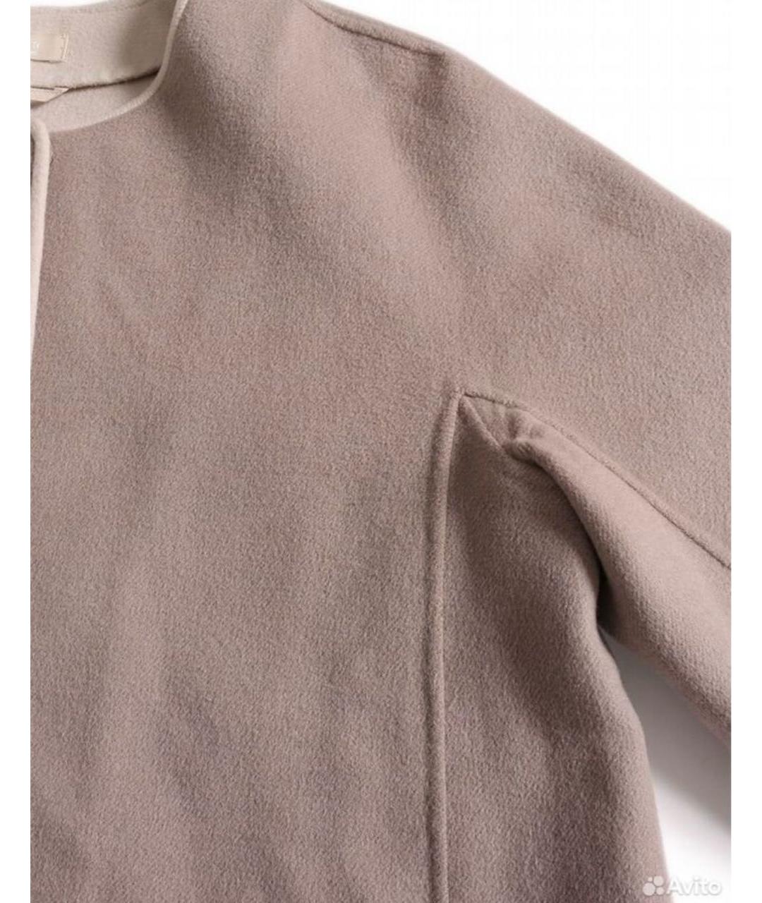 'S MAX MARA Бежевое шерстяное пальто, фото 4