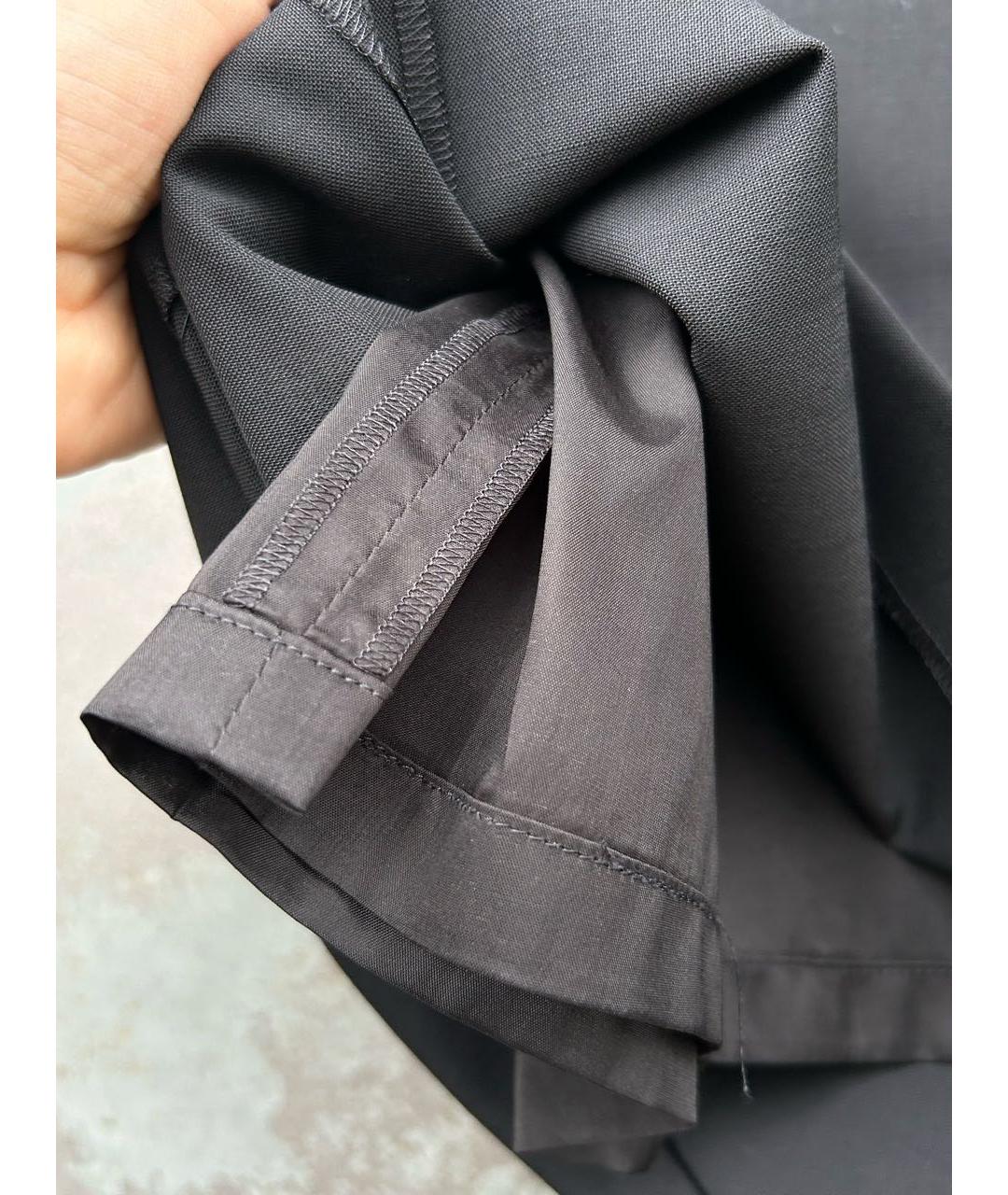 HUGO Черная шерстяная юбка мини, фото 5