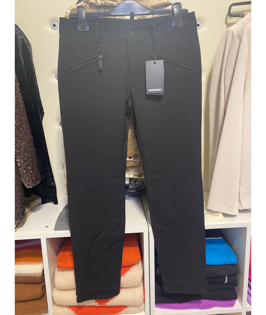 DSQUARED2 Черные брюки узкие, фото 3