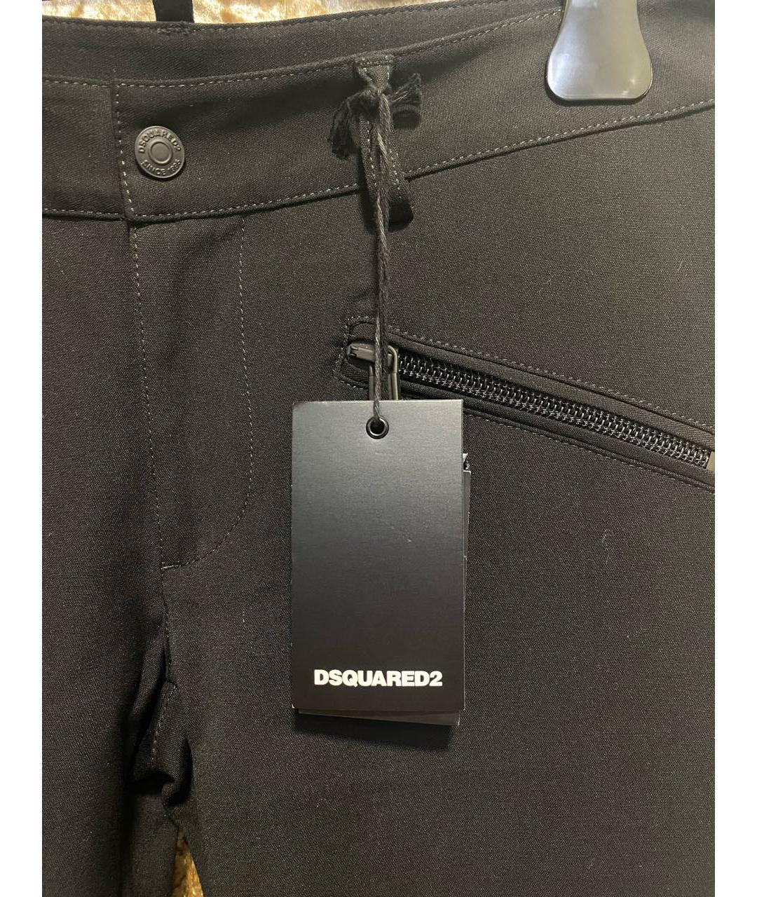 DSQUARED2 Черные брюки узкие, фото 4