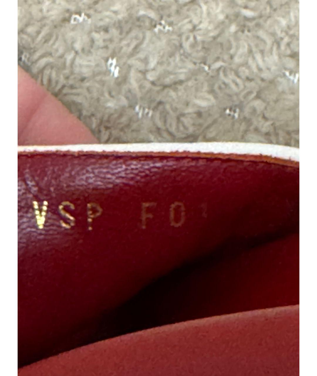 VALENTINO Красные кожаные шлепанцы, фото 7