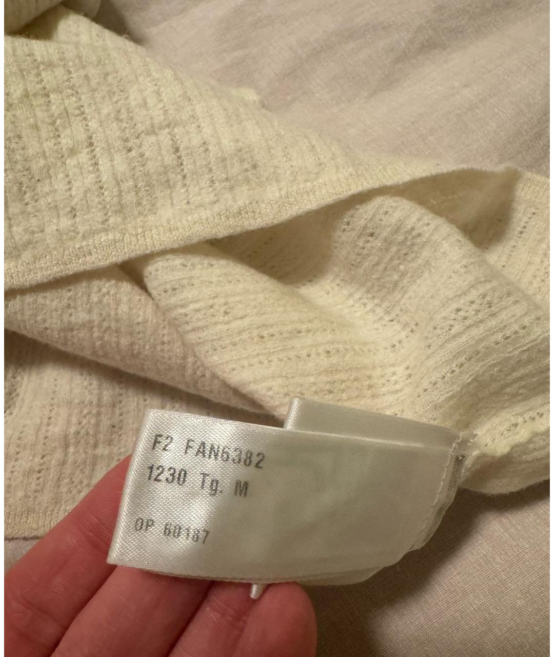 LORO PIANA Бежевая шерстяная майка, фото 4