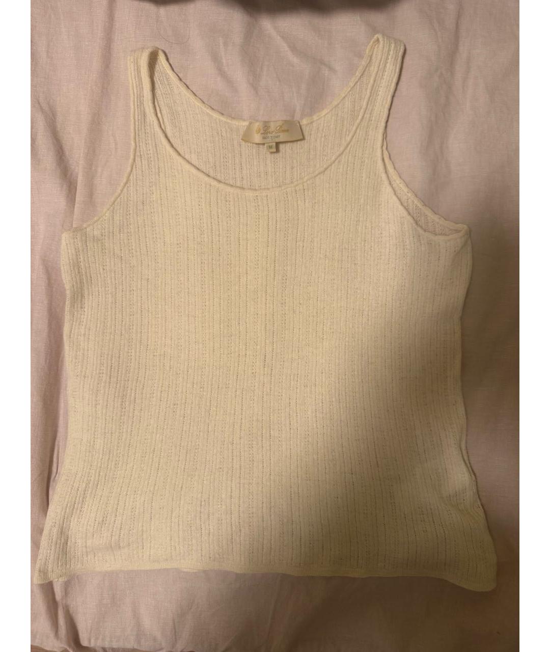 LORO PIANA Бежевая шерстяная майка, фото 7