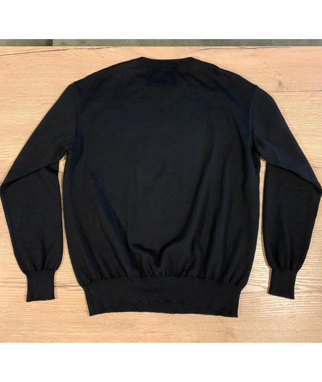 MOSCHINO Черный шерстяной джемпер / свитер, фото 2