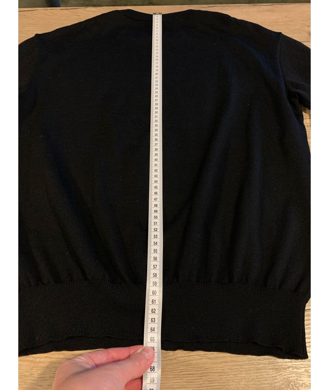 MOSCHINO Черный шерстяной джемпер / свитер, фото 6