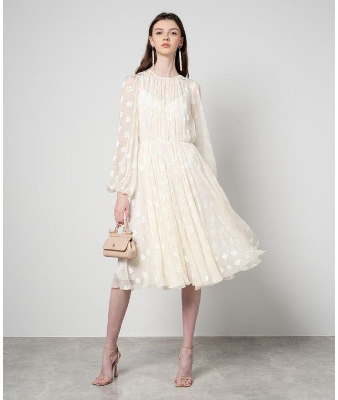 DOLCE&GABBANA Белое вечернее платье, фото 2