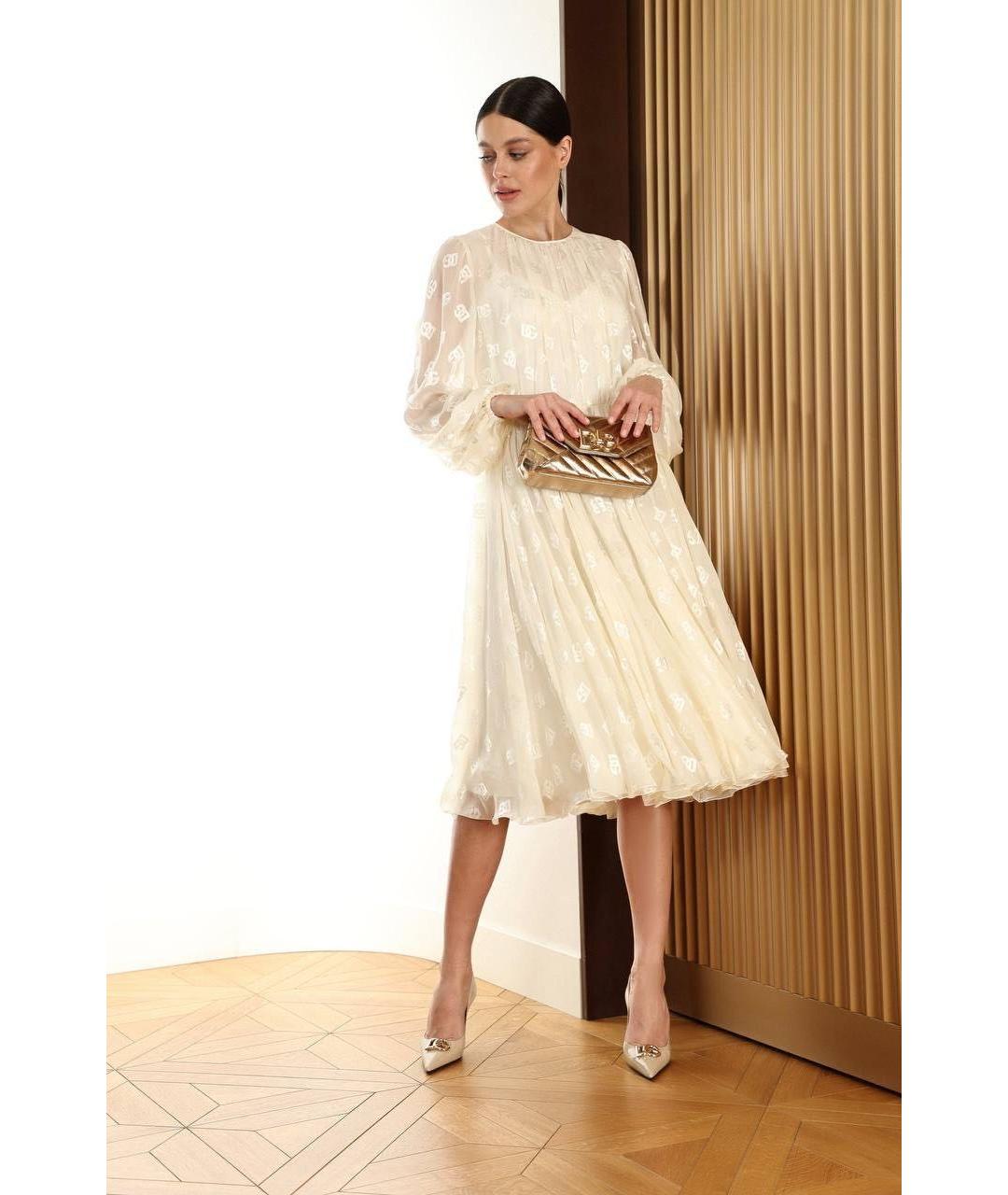 DOLCE&GABBANA Белое вечернее платье, фото 5