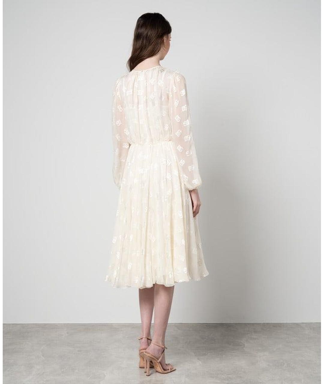 DOLCE&GABBANA Белое вечернее платье, фото 3