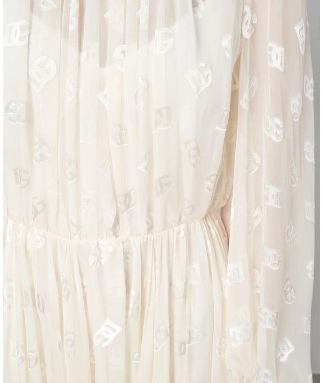 DOLCE&GABBANA Белое вечернее платье, фото 4