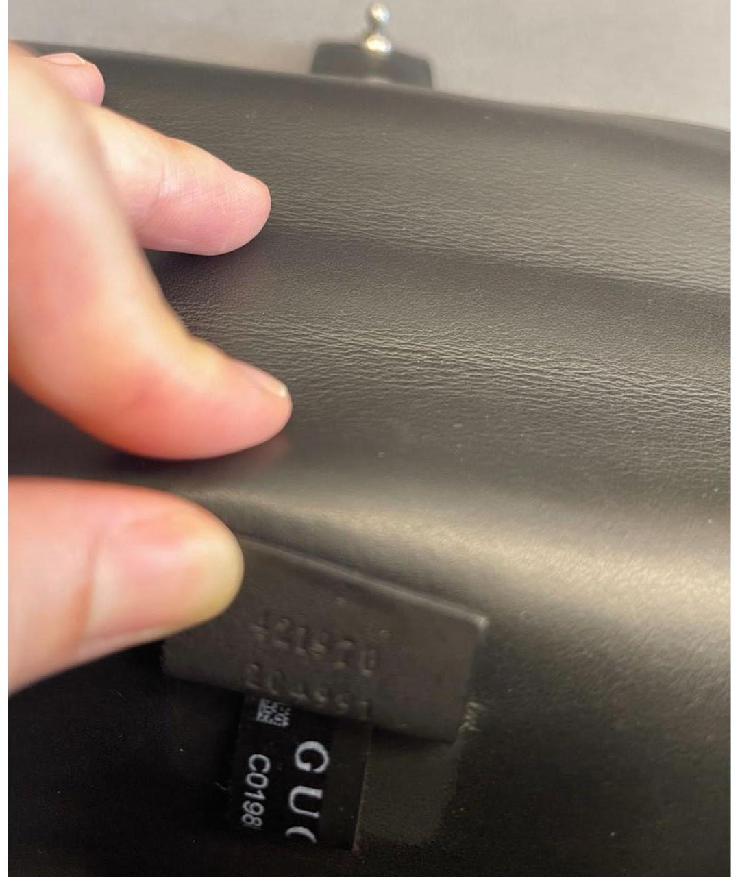 GUCCI Черная бархатная сумка через плечо, фото 5