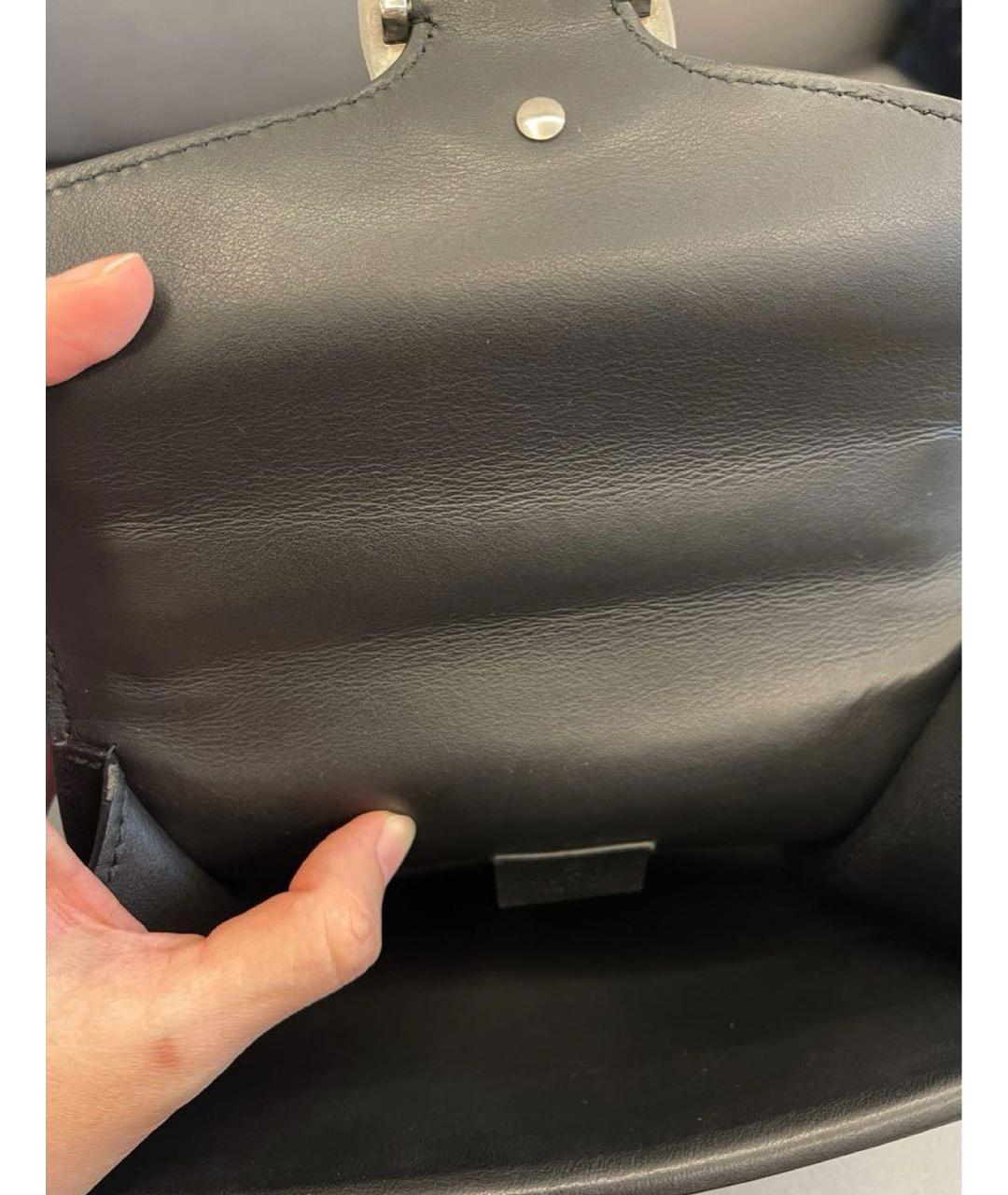 GUCCI Черная бархатная сумка через плечо, фото 4