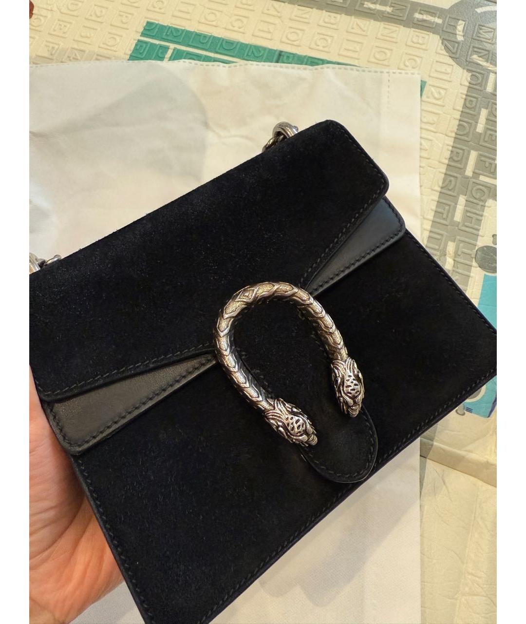 GUCCI Черная бархатная сумка через плечо, фото 6