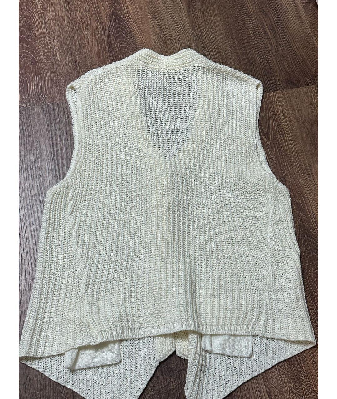 BRUNELLO CUCINELLI Бежевая хлопковая жилетка, фото 2