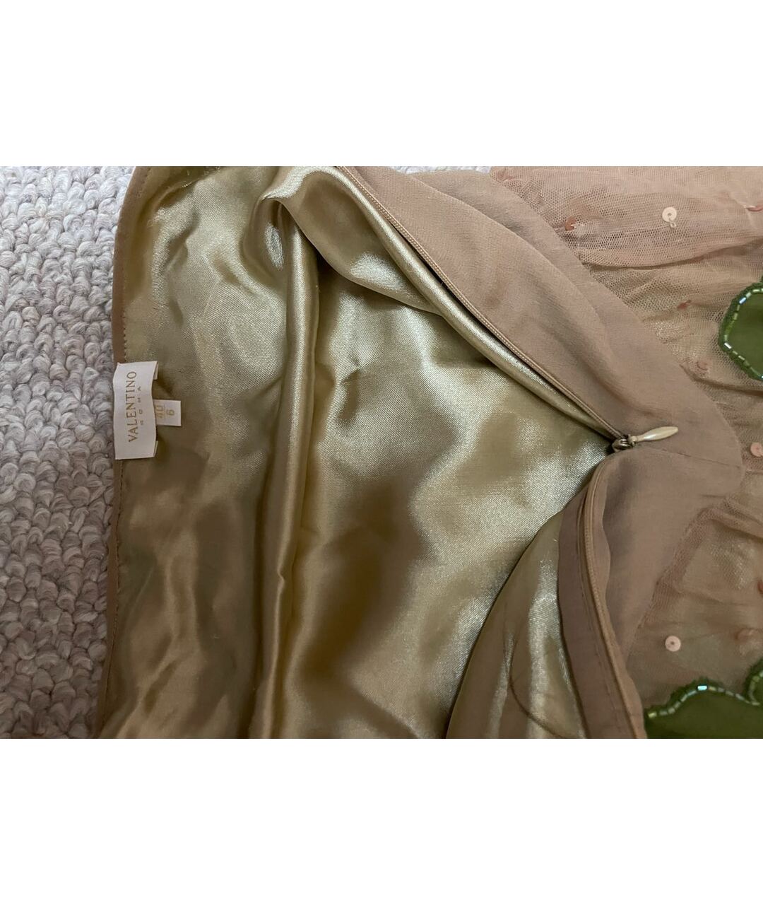 VALENTINO Мульти полиамидовая юбка макси, фото 3