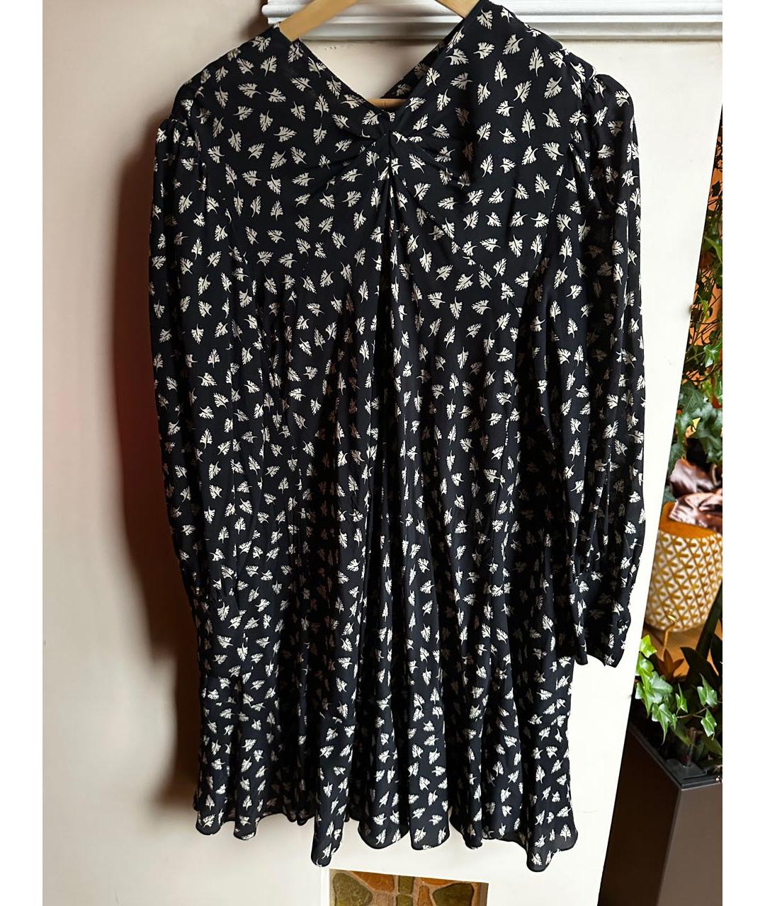 ISABEL MARANT Черное шелковое повседневное платье, фото 5