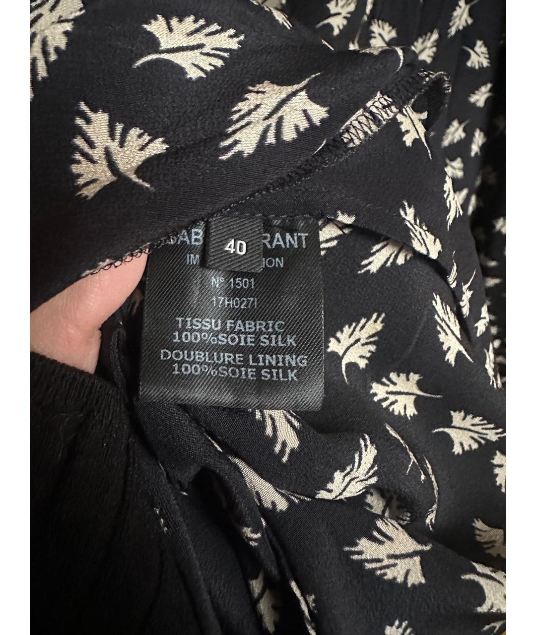 ISABEL MARANT Черное шелковое повседневное платье, фото 4