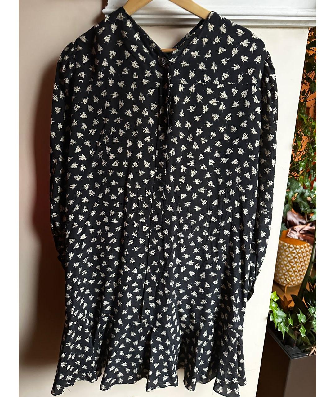 ISABEL MARANT Черное шелковое повседневное платье, фото 2