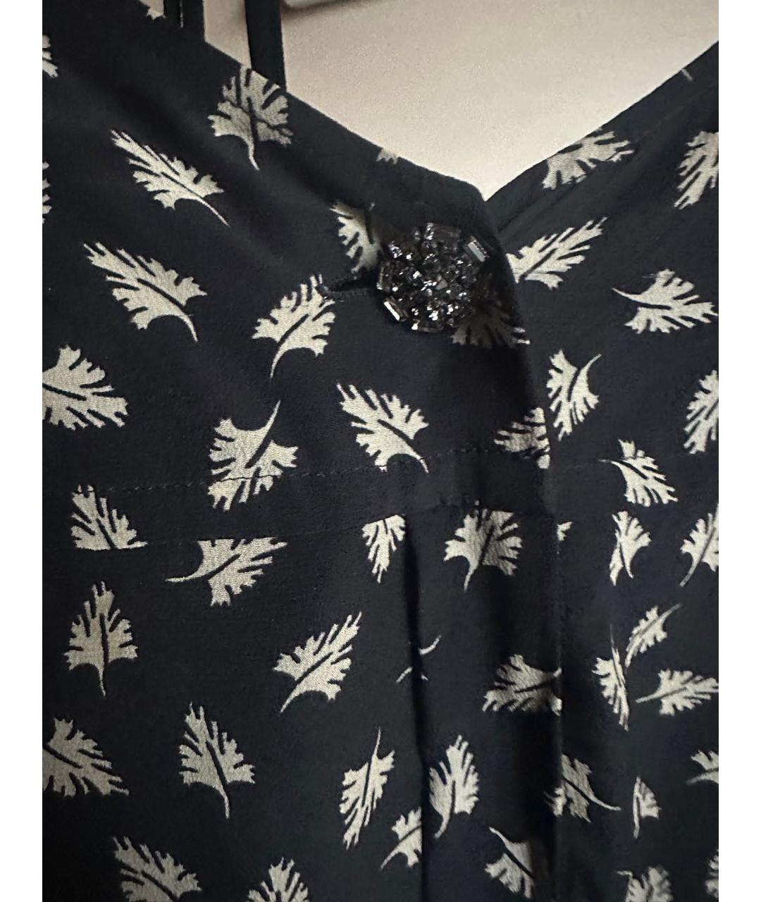 ISABEL MARANT Черное шелковое повседневное платье, фото 3