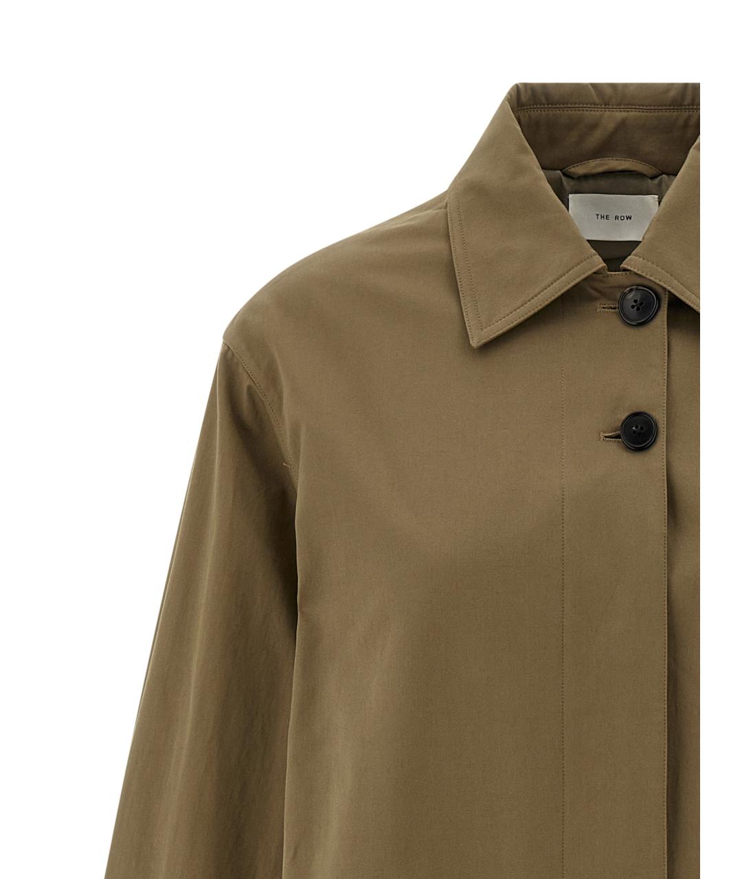 THE ROW Коричневый хлопковый тренч/плащ, фото 3