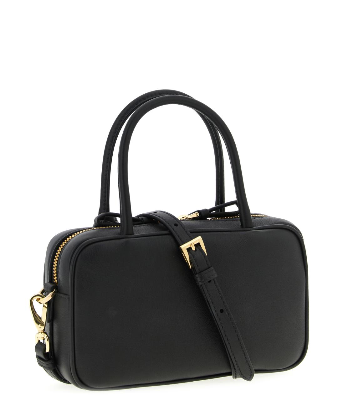 PRADA Черная кожаная сумка через плечо, фото 2