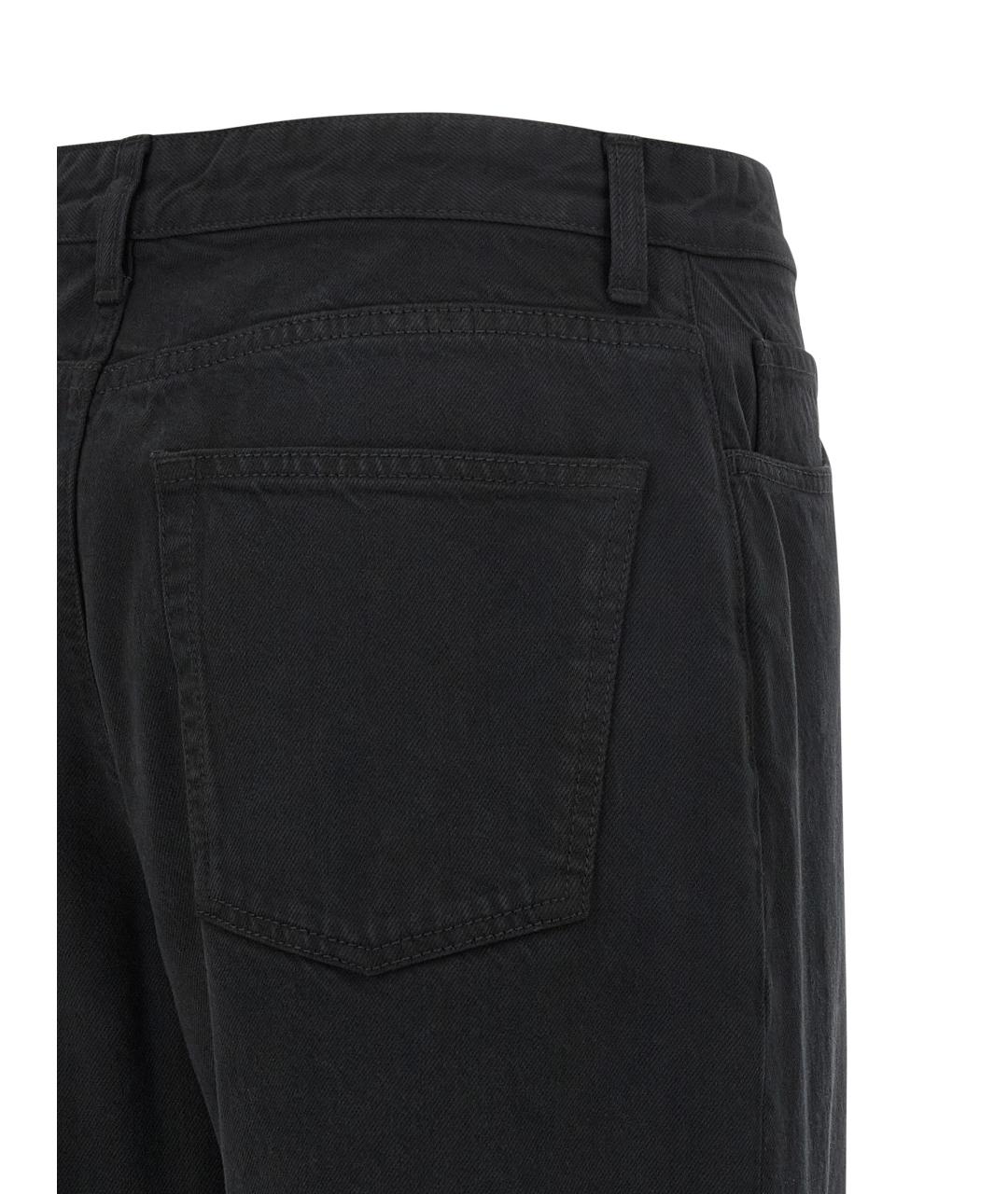 THE ROW Черные хлопковые прямые джинсы, фото 4