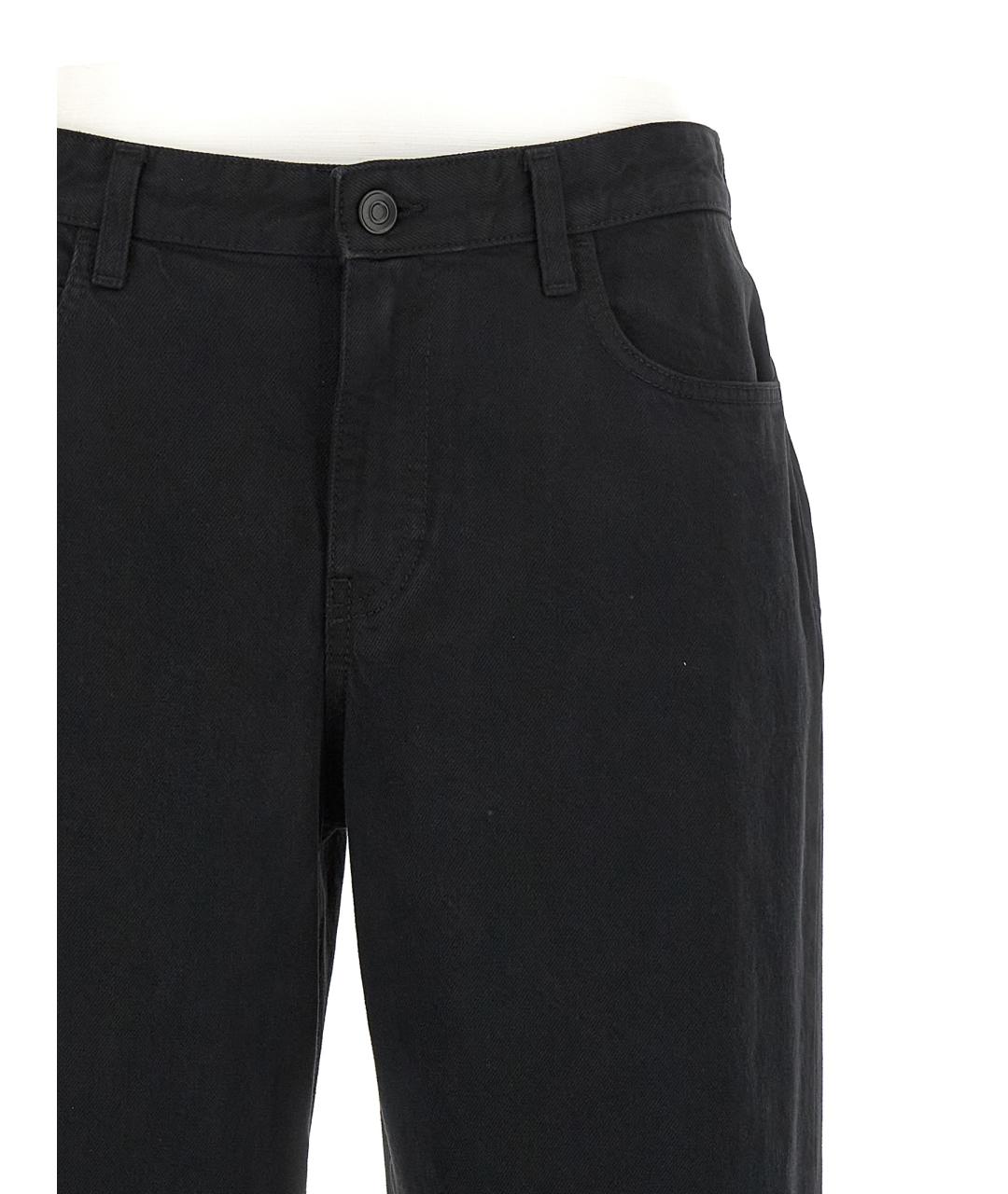 THE ROW Черные хлопковые прямые джинсы, фото 3